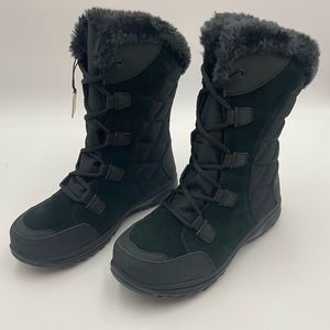 NIB!! Columbia Ice Maiden II Wide Snow Boot, Sz 5.5 Wide, Black/Columbia Grey